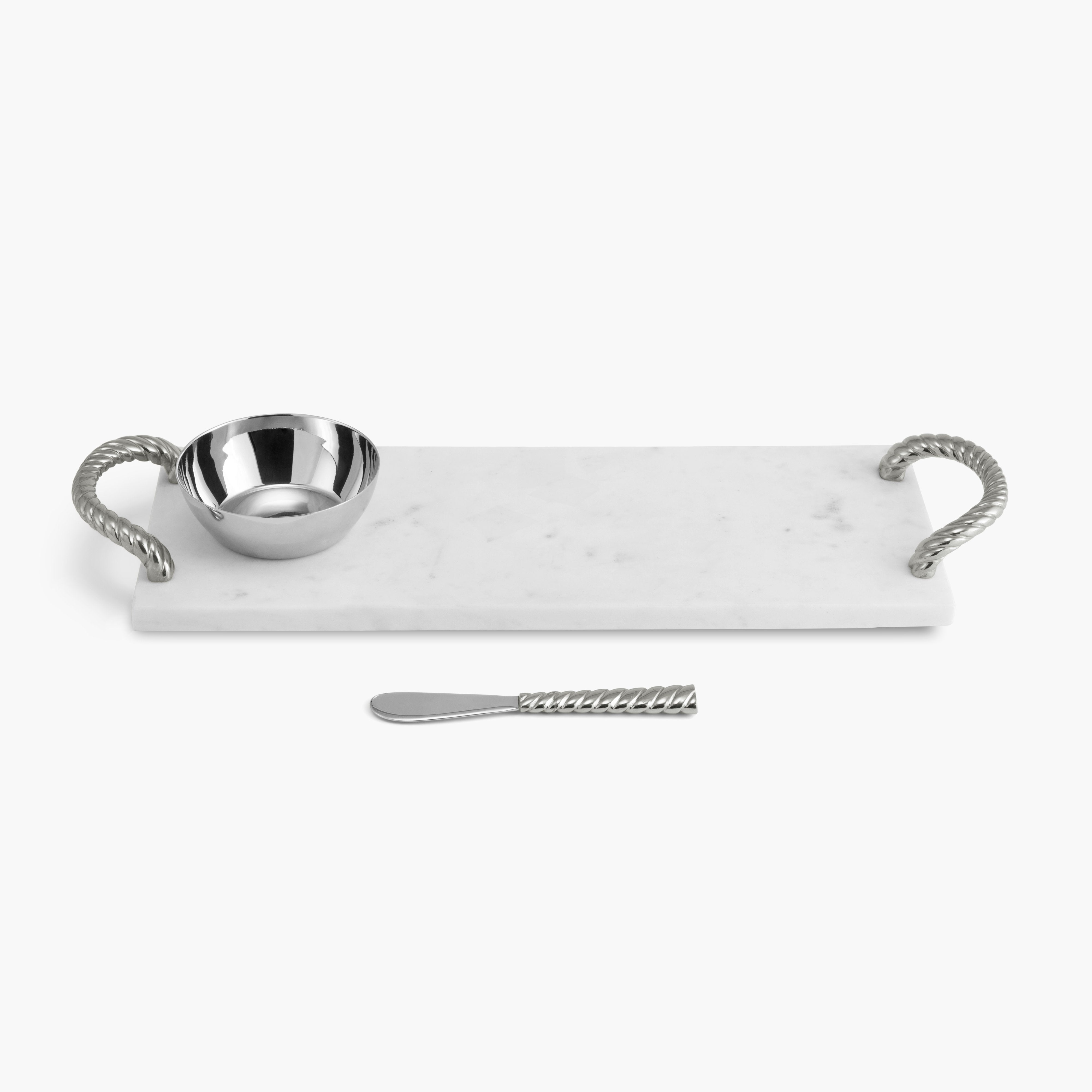 Michael Aram Twist Hors D'oeuvre Board w/ Knife