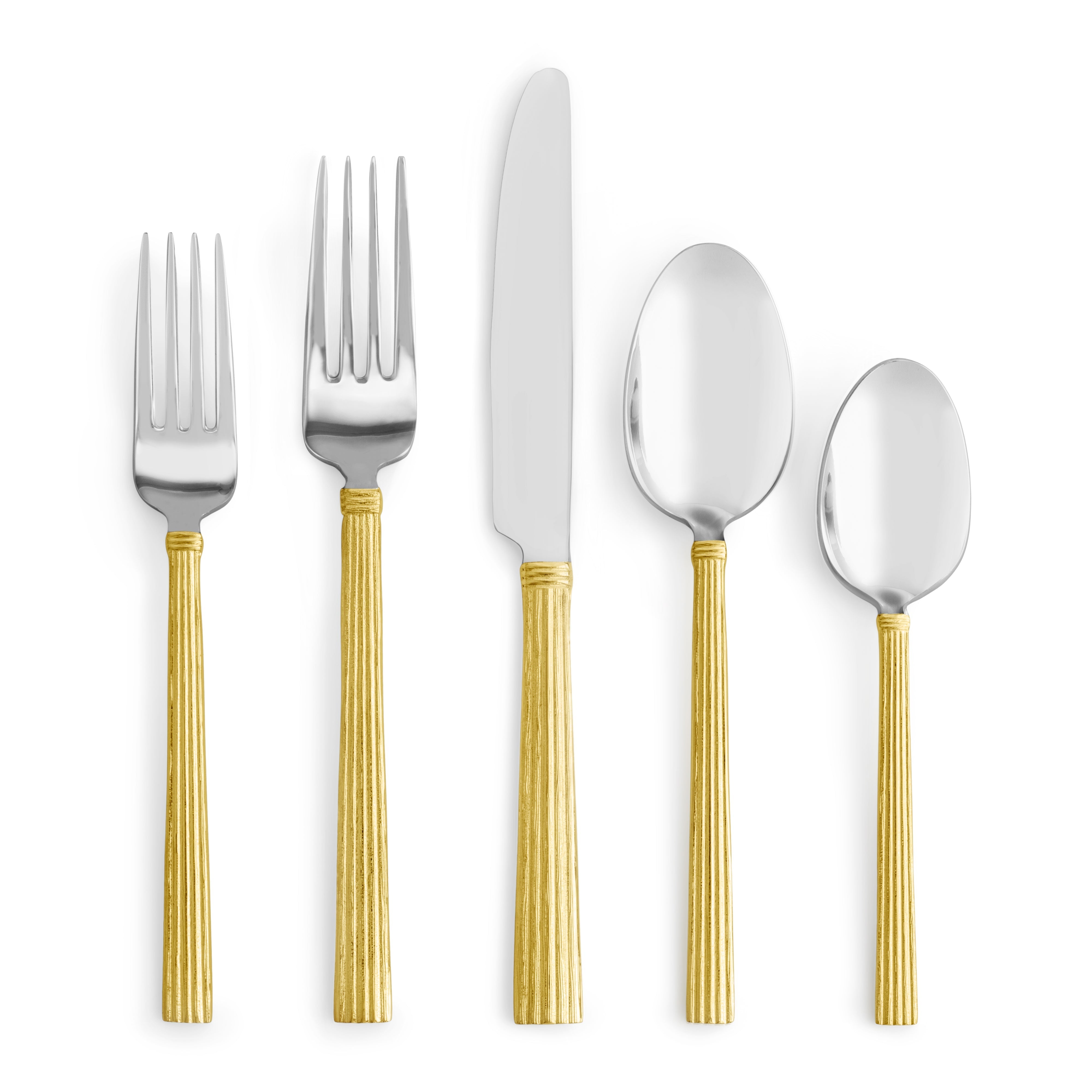 Michael Aram Wheat Gold 5-Piece Flatware Set