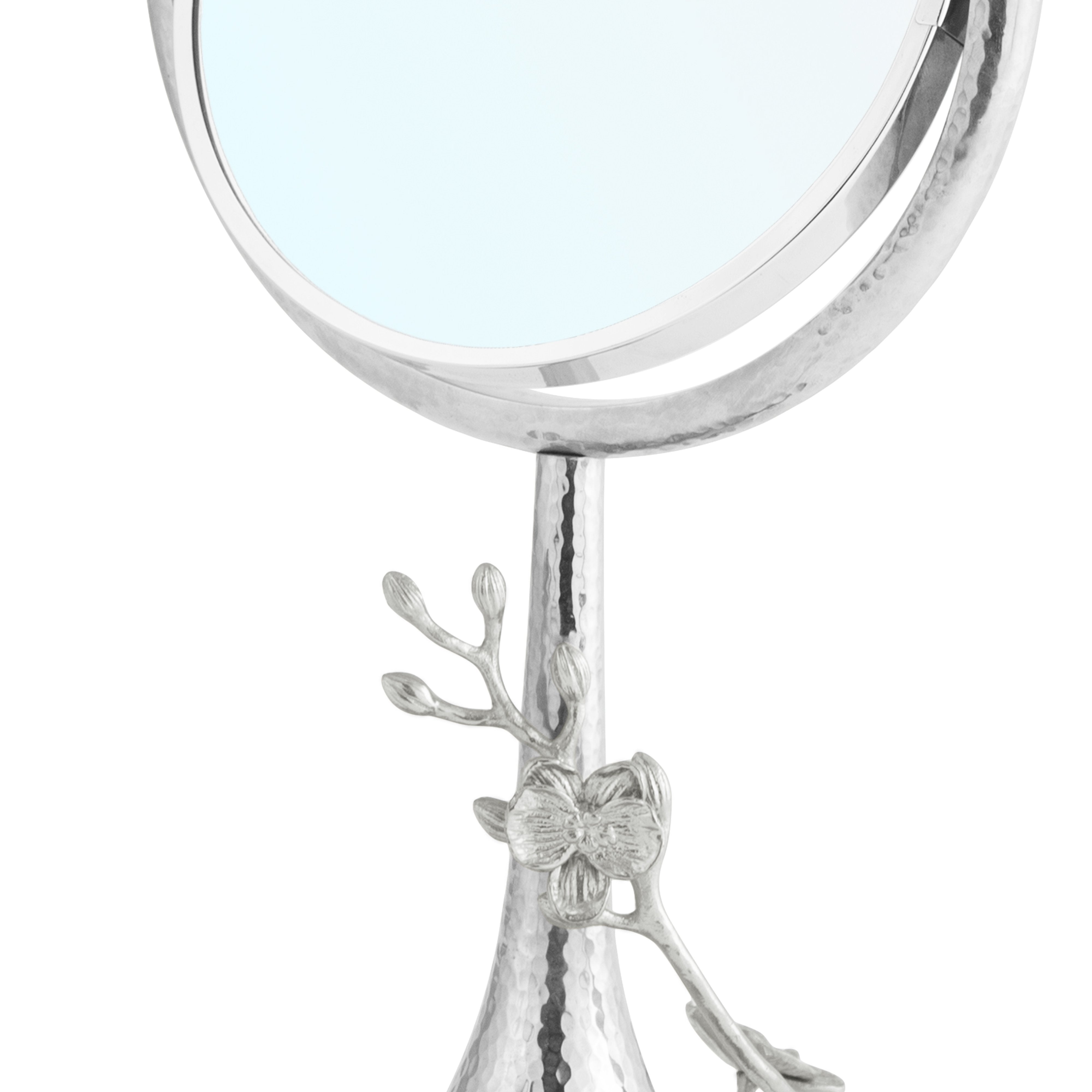 Michael Aram White Orchid Vanity Mirror