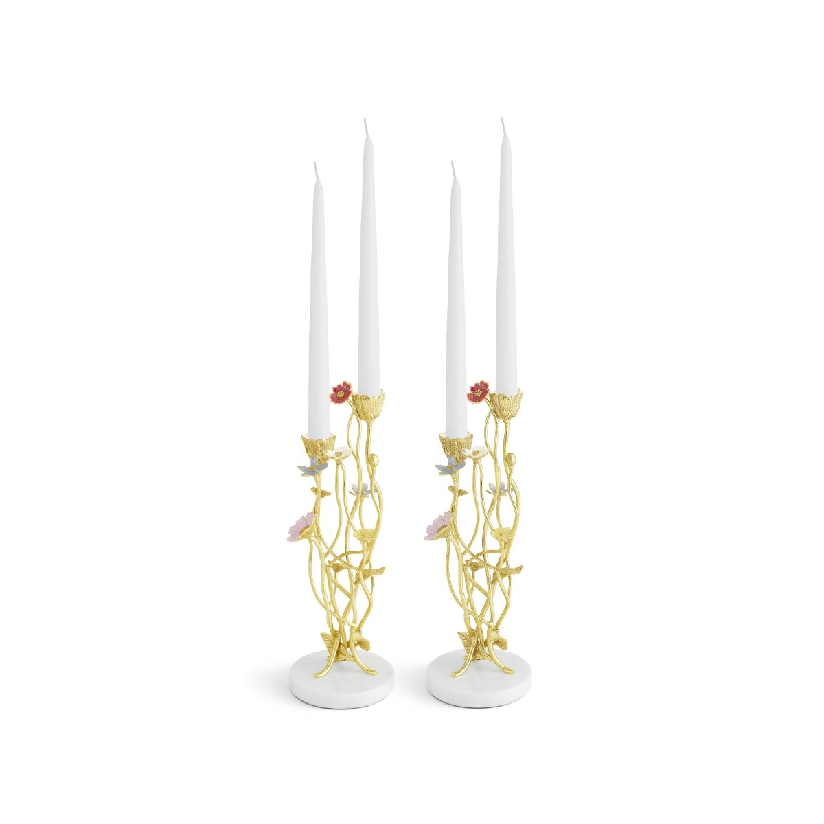 Michael Aram Wildflowers Candleholders S/2