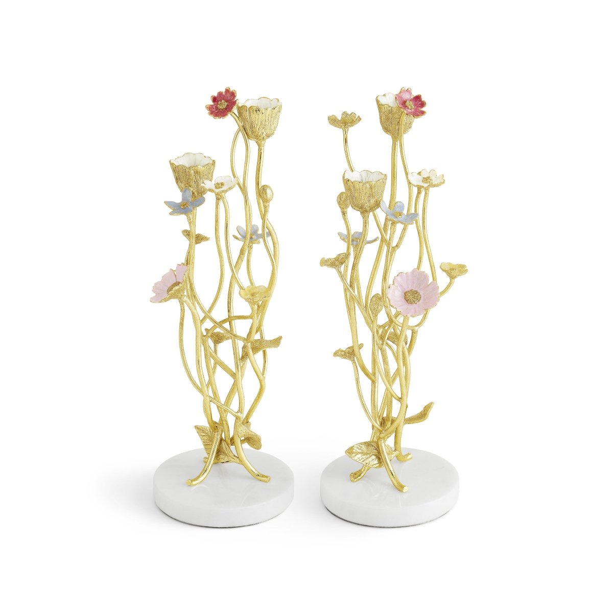 Michael Aram Wildflowers Candleholders S/2