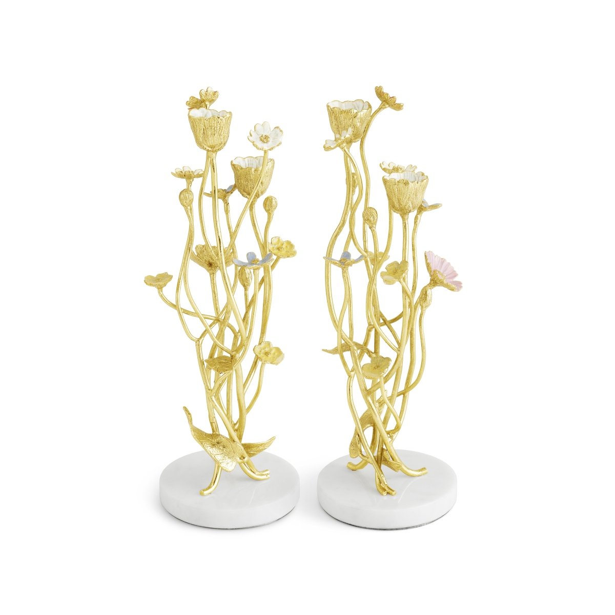 Michael Aram Wildflowers Candleholders S/2