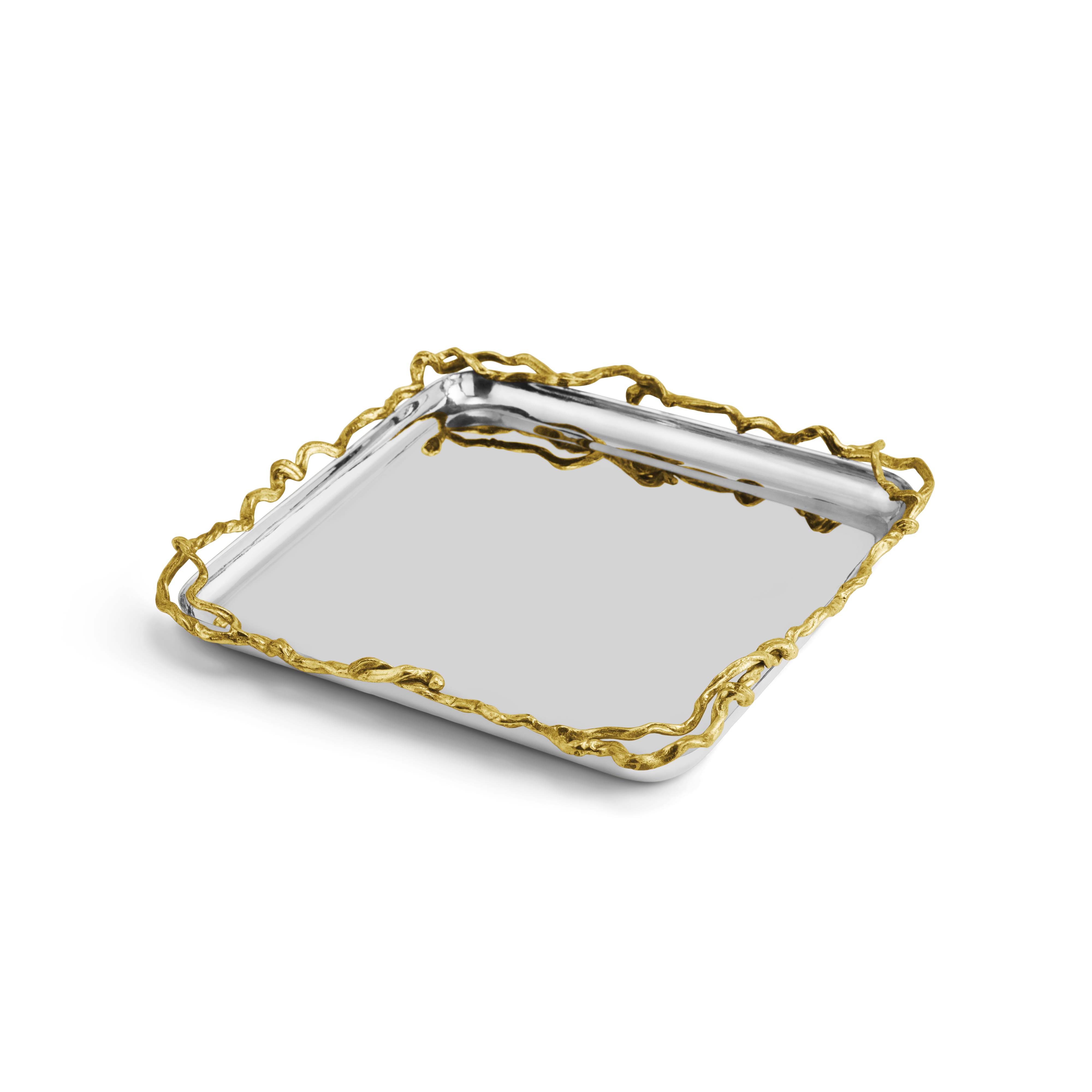 Michael Aram Wisteria Gold Square Plate